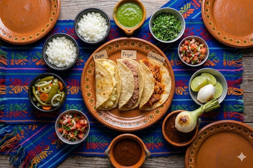 Tacos de canasta surtidos