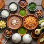 complementos para taquizas arroz, frijoles, cebolla, cilantro etc